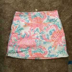 NWOT Lilly Pulitzer crab skort size 00